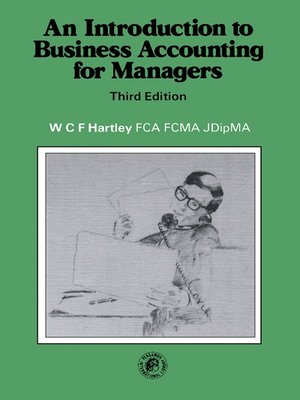 cover image of An Introduction to Business Accounting for Managers